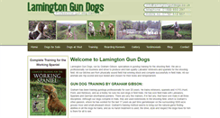 Desktop Screenshot of lamingtongundogs.co.uk